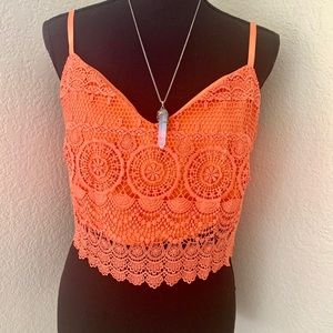 Lace crop top